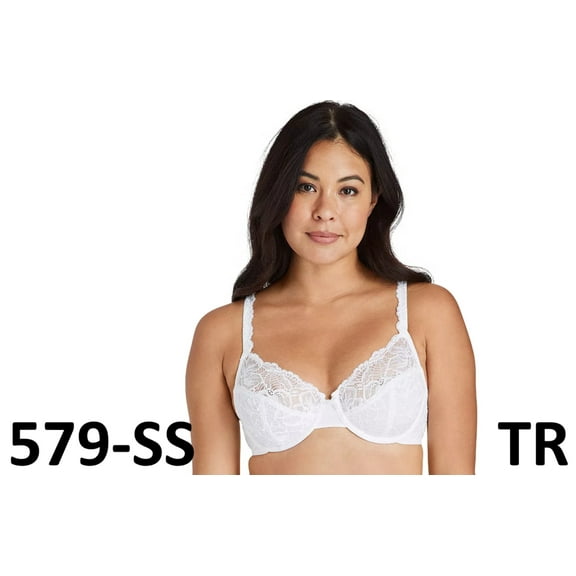 Bali® Lace Desire® Full-Figure Underwire Bra, 6543 WHITE, 36DD