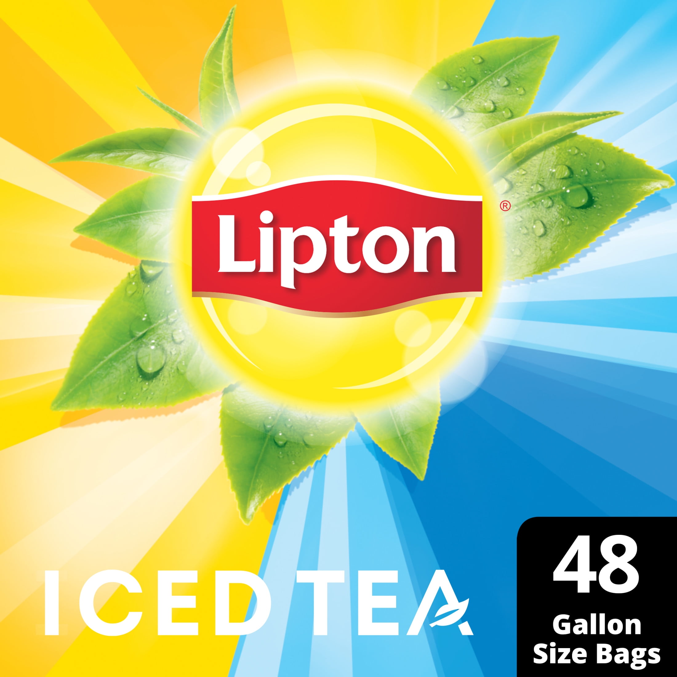 Lipton Unsweetened Gallon-Sized Black Iced Tea Bags, 48 ct