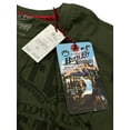 thumbnail image 4 of Born Fly Men's Fly Off The Grid Embroidered Premium Tee T-Shirt (Small, Army), 4 of 4