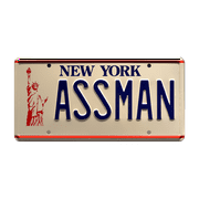 Seinfeld | Cosmo Kramer's Impala | ASSMAN | Metal Stamped Replica Prop License Plate