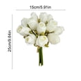 thumbnail image 3 of Horivan Artificial Silk Flower Bouquet Realistic Fake Flowers for Wedding Centerpieces, Home Decor, Photography Props, Vase Fillers, Long Lasting Floral Arrangement Spring Summer Decor, 3 of 7