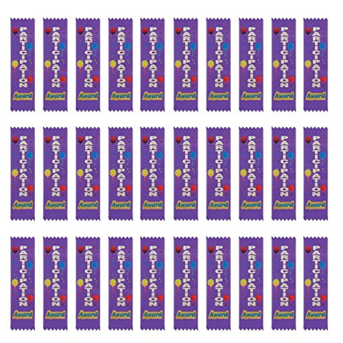 Beistle Participation Award Value Pack Ribbons, 11/2-Inch by 61/4-Inch, 30-Pack
