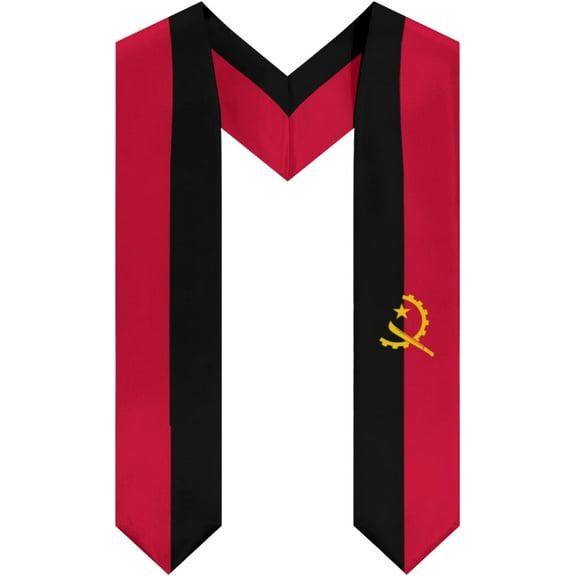 Angola Flag Graduation Stole Shawl Sash Honor For Study Aboard International Students