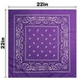 thumbnail image 3 of 12 Pack Daily Basic Cotton 22 x 22 inches Paisley Printed Bandana, 3 of 7