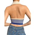thumbnail image 2 of Vedolay Womens Tank Tops Womens Summer Tank Tops Adjustable Spaghetti Strap Sleeveless Pom Pom Tops,Blue One Size, 2 of 5