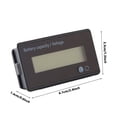 thumbnail image 4 of Bearachild Battery Meter White Light Plastics Vehicle Gauge Module Indicator Volt Capacity Supplies Function Alarm Tester for Household Type2 NO2, 4 of 5
