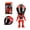 Red, variant on Green Motorcycle Die Figure Q Version Removable Helmet Racing Driver Action Figurine Mini Motorbike Racer Doll Desk Decor Collectible