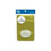 Paper Accents Bag Zipper Pouch 3 5/8"x 4 3/4"x 2" Oval Window Gold 25pc