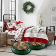 thumbnail image 6 of 6 Pack Christmas Wreath Storage Bags,Holiday Decor Storage Organizer for Xmas and Seasonal Decorations， Waterproof Clear PVC/PE Wreath Storage Containers with Sturdy Handles & Zippers,60*60*20CM, 6 of 8