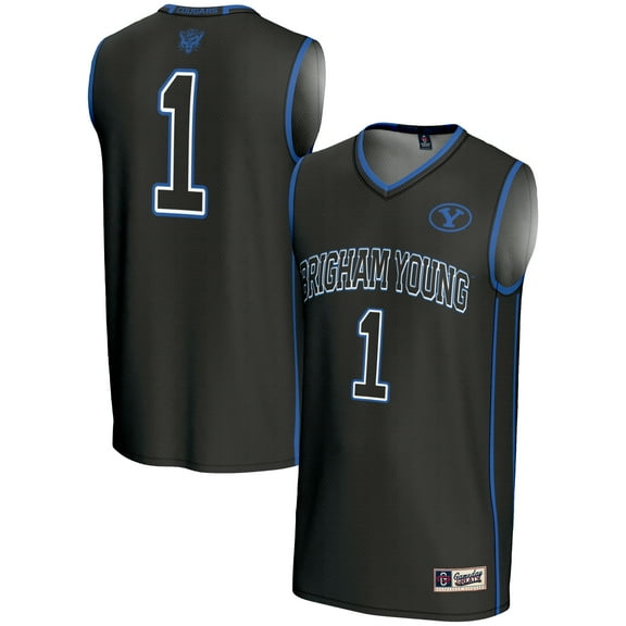 Youth GameDay Greats Black #1 BYU Cougars Lightweight Basketball Jersey