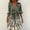 Green, variant on MORTTIC Women's Vintage Floral Butterfly Print Dress - Batwing Sleeve Peplum Dress with Deep V-Neck & Tie Detail