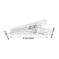 thumbnail image 2 of OULII 6Pcs Convenient Small Transparent Plastic Clips Anti Slip Sewing and Photo Clamps, 2 of 8