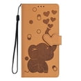 thumbnail image 2 of For Samsung Galaxy S23 FE 5G 6.4" Cartoon Elephant Embossed Strong Magnetic Attachment/Closure, Card Slots/Pocket, With Hand Strap，PU Leather Flip Wallet Case ﻿,Yellow,For Galaxy S23 FE 5G, 2 of 11