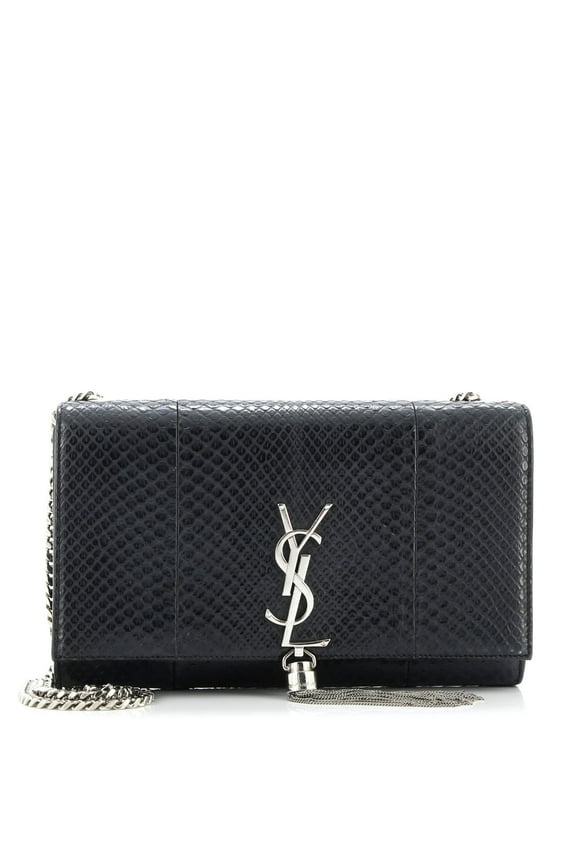 Pre-Owned Classic Monogram Tassel Crossbody Bag Python Medium By Rebag