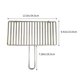 thumbnail image 3 of Cesta de malla gruesa de acero inoxidable para parrilla de barbacoa | Pinza vertical para parrilla de pescado y verduras | Herramienta resistente para asar carne y mariscos | 39 x 24 cm, 3 of 6