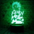 thumbnail image 1 of Lámpara Bantogogo Kamado Tanjirou 3D LED Luz Nocturna 5V, 1 of 9