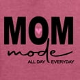 thumbnail image 5 of Wild Bobby, Mom Mode All Day Everyday Mother's Day Unisex Hoodie Sweatshirt, Vintage Heather Red, X-Large, 5 of 6