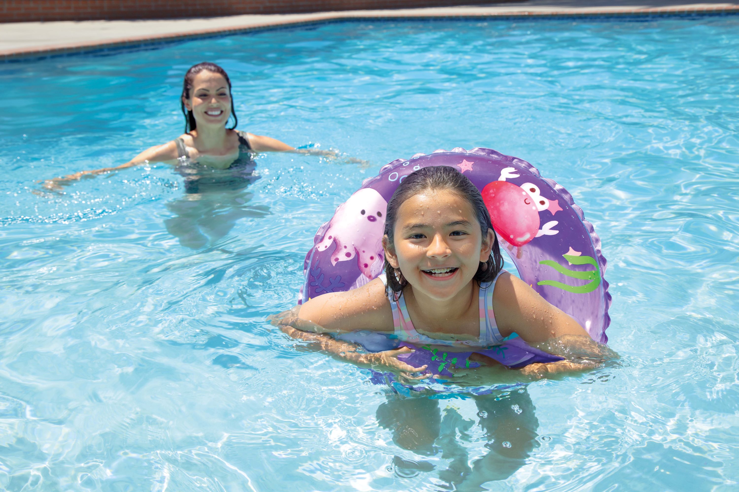 (2 pack) Intex 24" Inflatable Transparent Ring
