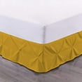 thumbnail image 3 of D.N.G. BEDDINGS 1 Piece Pinch Pleated Bed Skirt, 12 Inch Deep Pocket, 800 Thread Cotton 100% Egyptian Cotton, Twin XL Size (39" x 80") Inch, Solid Gold, 3 of 3