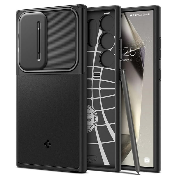 Funda Spigen Optik Armor para el Galaxy S24 Ultra, color negro