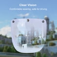 thumbnail image 3 of Escudo De Motocicleta Anti-UV Antiarañazos Lentes De Casco Visor De Burbuja Lente De Protección Contra El Viento Universal Para Cascos De Cara Abierta Estándar De 3 Broches, 3 of 7