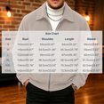 thumbnail image 3 of Rvwovn Men's Ribbed Trucker Jacket Full Zip Lapel Collar Corduroy Fall Outerwear for Daily Wear, 3 of 6