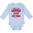 thumbnail image 3 of Inktastic That's My Awesome Brother out There with Baseballs Boys or Girls Long Sleeve Baby Bodysuit, 3 of 5