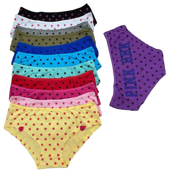 Iheyi 6 Pieces Hiphugger Mixed Color Cotton Bikini Panty S to 3XL (Large)
