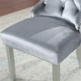 thumbnail image 6 of Furniture of America Eenro Fabric 5-Piece Dining Set in Silver and Dark Gray, 6 of 7
