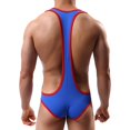 thumbnail image 5 of HUPOM Men'S Underwear Underwear For Men Pack Medium waist Comfort Waist Solid Thong Blue 2XL, 5 of 9