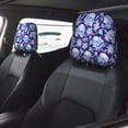 thumbnail image 4 of Headrest Covers for Cars Accessories Interior for Women Men 2Pcs - crystal Skull flower leaf Head Rest Cover for Car Decorations, Car Headrest Cover for Car Decor Interior, 4 of 8