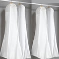 thumbnail image 4 of Bolsa de ropa transpirable Funda protectora para vestidos de novia Vestidos de noche Trajes Abrigos Vestido de novia antipolvo Bolsa de ropa Blanco 160/170/180 cm Adepaton HFP-0063, 4 of 8