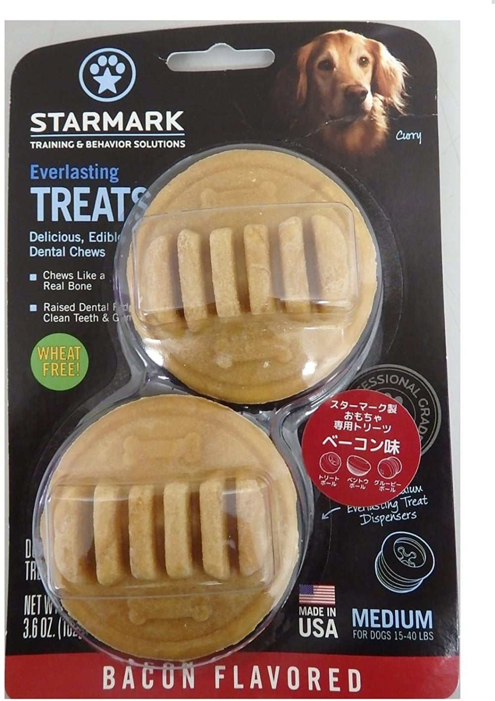 Everlasting Bacon Dog Dental Chews 3 Pack StarMark Large 