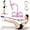 Pink, variant on 2025 New 21 Fitness Resistance Bands-4 Tube Pedal Ankle Puller, Stretch Bands for Exercise Sit Up Exercise Equipment, Workout Equipment for Women Men