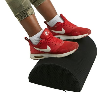 Mind Reader Foam Foot Rest, Ergonomic Foot Relief, Multi-Purpose Cushion, Memory Foam Comfy Cushion for Everyday Use, Black