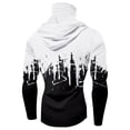 thumbnail image 5 of Men 3D Print Pullover Hoodies with Built-In Face Mask And Drip Design Featuring Streetwear Style For Casual Outings Skateboarding Concerts Black L, 5 of 5