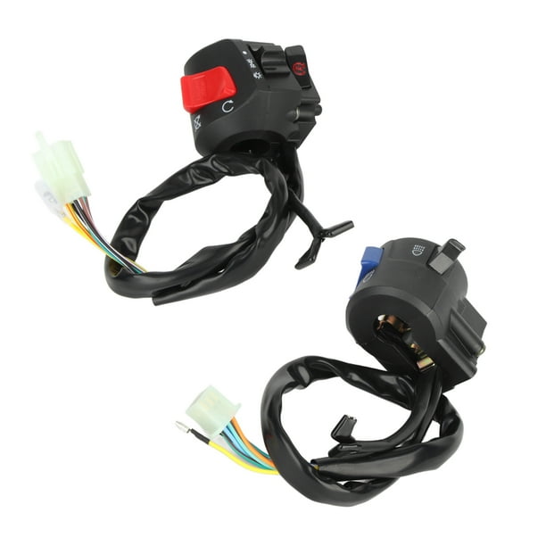 1 Pair Motorcycle Handlebar Switch, 7/8 Inch 12v Handlebar Switch