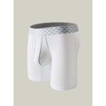 thumbnail image 4 of Men's Smooth Nylon Daily Boxer Briefs White L, 4 of 5