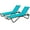 Aqua, 2 Pack, variant on Kozyard Patio Chaise Lounge Chair Full Alumium Outdoor Reclining Adjustable Chair Flat Lounge Chair for Poolside,Sunbathing, Patio, Beach (Navy Blue, 1 Pack)