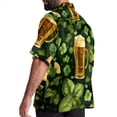 thumbnail image 3 of Saint Patrick's Day Men's Casual Button Down Short Sleeve Hawaiian Printed Summer Beach Shirts, 3 of 6