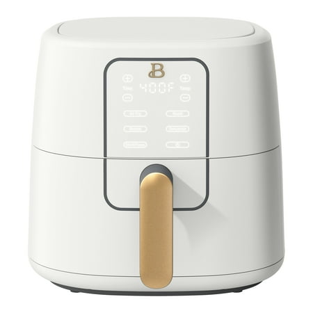 Beautiful 6qt Air Fryer with TurboCrisp Technology, EverGood Ceramic Nonstick Coating, White Icing by Drew Barrymore
