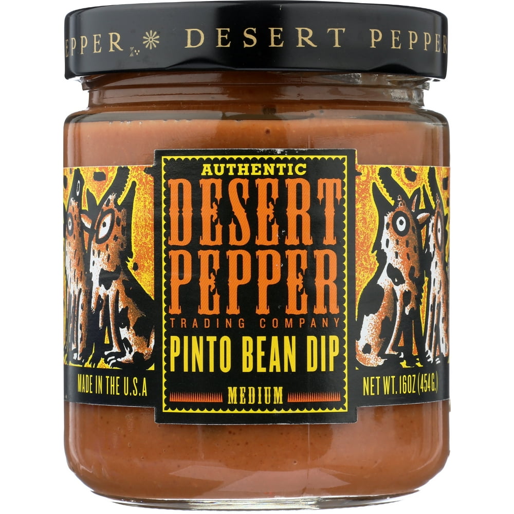 Desert Pepper Pinto Bean Dip, 16 oz (Pack of 6)