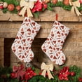 thumbnail image 6 of Rateoe Autumn Brown Butterfly Print Christmas Stockings,18 Inch Large Christmas Stockings Decoration Ornaments for Holiday Home Fireplace Indoors, 6 of 8