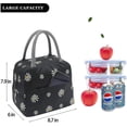 thumbnail image 2 of Bolsa de almuerzo floral, linda bolsa de almuerzo aislante, bolsa de almuerzo reutilizable, 2 of 5
