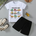 thumbnail image 2 of Ensemble de Pyjamas pour Garçons, Col Rond, Confort Doux, Tenue d'Été pour Filles, Vêtements pour Garçons de 5-6 Ans, 2 of 3
