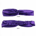 thumbnail image 3 of YooGuoGuo New Women Solid Color Silk Satin Headbands Cross Top Knot Elastic Hair Bands Women Hairbands Bandanas Headwrap Hair Accessories, 3 of 6
