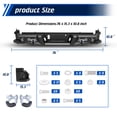 thumbnail image 4 of Rear Bumper,Fit for 2017-2025 Ford F-250/F-350,w/Main Body+Side Wings,Heavy Duty Steel Black Fine Sand Grain Powder, 4 of 10