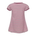 thumbnail image 2 of Richie House Girls' Striped T-shirt with Lace RH2276, 2 of 2