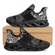 thumbnail image 1 of Doginthehole - Zapatos planos informales vulcanizados para mujer, con estampado de calavera punk, con cordones, transpirables, cómodos para correr, 1 of 6