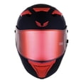 thumbnail image 4 of Casco Bkr Falcon Negro Mate Mica Roja Cerrado Svs Rojo negro XL, 4 of 6